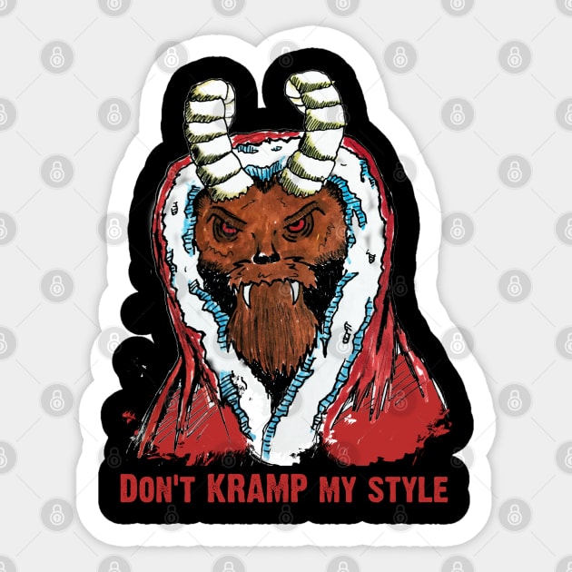 Don't Kramp My Style Sticker by Awesome AG Designs